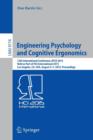 Engineering Psychology and Cognitive Ergonomics : 12th International Conference, EPCE 2015, Held as Part of HCI International 2015, Los Angeles, CA, USA, August 2-7, 2015, Proceedings - Book