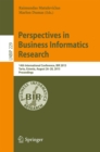 Perspectives in Business Informatics Research : 14th International Conference, BIR 2015, Tartu, Estonia, August 26-28, 2015, Proceedings - eBook