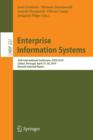 Enterprise Information Systems : 16th International Conference, ICEIS 2014, Lisbon, Portugal, April 27-30, 2014, Revised Selected Papers - Book