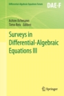 Surveys in Differential-Algebraic Equations III - Book