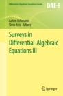 Surveys in Differential-Algebraic Equations III - eBook