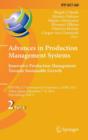 Advances in Production Management Systems: Innovative Production Management Towards Sustainable Growth : IFIP WG 5.7 International Conference, APMS 2015, Tokyo, Japan, September 7-9, 2015, Proceedings - Book