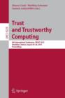 Trust and Trustworthy Computing : 8th International Conference, TRUST 2015, Heraklion, Greece, August 24-26, 2015, Proceedings - Book