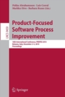 Product-Focused Software Process Improvement : 16th International Conference, PROFES 2015, Bolzano, Italy, December 2-4, 2015, Proceedings - Book