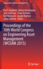 Proceedings of the 10th World Congress on Engineering Asset Management (WCEAM 2015) - Book