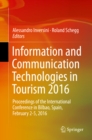 Information and Communication Technologies in Tourism 2016 : Proceedings of the International Conference in Bilbao, Spain, February 2-5, 2016 - eBook