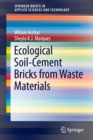 Ecological Soil-Cement Bricks from Waste Materials - Book