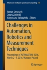 Challenges in Automation, Robotics and Measurement Techniques : Proceedings of AUTOMATION-2016, March 2-4, 2016, Warsaw, Poland - Book
