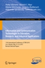 Information and Communication Technologies in Education, Research, and Industrial Applications : 11th International Conference, ICTERI 2015, Lviv, Ukraine, May 14-16, 2015, Revised Selected Papers - eBook