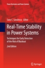 Real-Time Stability in Power Systems : Techniques for Early Detection of the Risk of Blackout - Book