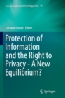 Protection of Information and the Right to Privacy - A New Equilibrium? - Book