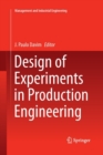 Design of Experiments in Production Engineering - Book