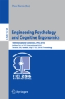 Engineering Psychology and Cognitive Ergonomics : 13th International Conference, EPCE 2016, Held as Part of HCI International 2016, Toronto, ON, Canada, July 17-22, 2016, Proceedings - eBook