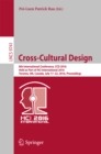 Cross-Cultural Design : 8th International Conference, CCD 2016, Held as Part of HCI International 2016, Toronto, ON, Canada, July 17-22, 2016, Proceedings - eBook