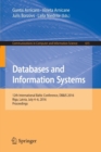 Databases and Information Systems : 12th International Baltic Conference, DB&IS 2016, Riga, Latvia, July 4-6, 2016, Proceedings - Book