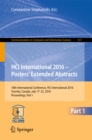 HCI International 2016 - Posters' Extended Abstracts : 18th International Conference, HCI International 2016, Toronto, Canada, July 17-22, 2016, Proceedings, Part I - eBook