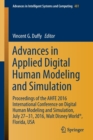 Advances in Applied Digital Human Modeling and Simulation : Proceedings of the AHFE 2016 International Conference on Digital Human Modeling and Simulation, July 27-31, 2016, Walt Disney World (R), Flo - Book