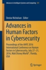 Advances in Human Factors in Cybersecurity : Proceedings of the AHFE 2016 International Conference on Human Factors in   Cybersecurity, July 27-31, 2016, Walt Disney World (R), Florida, USA - Book