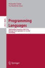 Programming Languages : 20th Brazilian Symposium, SBLP 2016, Maringa, Brazil, September 22-23, 2016, Proceedings - Book
