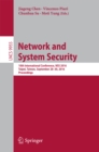 Network and System Security : 10th International Conference, NSS 2016, Taipei, Taiwan, September 28-30, 2016, Proceedings - eBook
