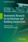 Biomimetic Research for Architecture and Building Construction : Biological Design and Integrative Structures - eBook