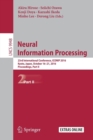 Neural Information Processing : 23rd International Conference, ICONIP 2016, Kyoto, Japan, October 16–21, 2016, Proceedings, Part II - Book