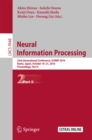 Neural Information Processing : 23rd International Conference, ICONIP 2016, Kyoto, Japan, October 16-21, 2016, Proceedings, Part II - eBook