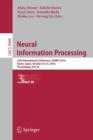 Neural Information Processing : 23rd International Conference, ICONIP 2016, Kyoto, Japan, October 16–21, 2016, Proceedings, Part III - Book