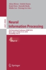 Neural Information Processing : 23rd International Conference, ICONIP 2016, Kyoto, Japan, October 16-21, 2016, Proceedings, Part IV - Book