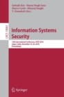 Information Systems Security : 12th International Conference, ICISS 2016, Jaipur, India, December 16-20, 2016, Proceedings - Book