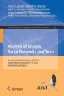 Analysis of Images, Social Networks and Texts : 5th International Conference, AIST 2016, Yekaterinburg, Russia, April 7-9, 2016, Revised Selected Papers - Book