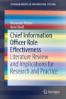 Chief Information Officer Role Effectiveness : Literature Review and Implications for Research and Practice - Book
