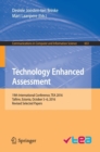 Technology Enhanced Assessment : 19th International Conference, TEA 2016, Tallinn, Estonia, October 5-6, 2016, Revised Selected Papers - Book