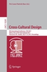 Cross-Cultural Design : 9th International Conference, CCD 2017, Held as Part of HCI International 2017, Vancouver, BC, Canada, July 9-14, 2017, Proceedings - Book