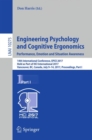 Engineering Psychology and Cognitive Ergonomics: Performance, Emotion and Situation Awareness : 14th International Conference, EPCE 2017, Held as Part of HCI International 2017, Vancouver, BC, Canada, - Book
