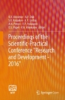 Proceedings of the Scientific-Practical Conference "Research and Development - 2016" - Book