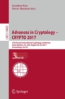Advances in Cryptology – CRYPTO 2017 : 37th Annual International Cryptology Conference, Santa Barbara, CA, USA, August 20–24, 2017, Proceedings, Part III - Book