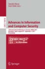 Advances in Information and Computer Security : 12th International Workshop on Security, IWSEC 2017, Hiroshima, Japan, August 30 – September 1, 2017, Proceedings - Book