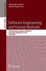 Software Engineering and Formal Methods : 15th International Conference, SEFM 2017, Trento, Italy, September 4–8, 2017, Proceedings - Book