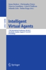 Intelligent Virtual Agents : 17th International Conference, IVA 2017, Stockholm, Sweden, August 27-30, 2017, Proceedings - eBook