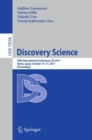 Discovery Science : 20th International Conference, DS 2017, Kyoto, Japan, October 15–17, 2017, Proceedings - Book