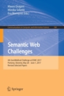 Semantic Web Challenges : 4th SemWebEval Challenge at ESWC 2017, Portoroz, Slovenia, May 28 - June 1, 2017, Revised Selected Papers - Book