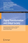 Digital Transformation and Global Society : Second International Conference, DTGS 2017, St. Petersburg, Russia, June 21-23, 2017, Revised Selected Papers - Book