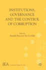 Institutions, Governance and the Control of Corruption - Book