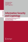 Information Security and Cryptology : 13th International Conference, Inscrypt 2017, Xi'an, China, November 3–5, 2017, Revised Selected Papers - Book