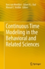Continuous Time Modeling in the Behavioral and Related Sciences - Book
