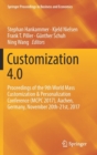 Customization 4.0 : Proceedings of the 9th World Mass Customization & Personalization Conference (MCPC 2017), Aachen, Germany, November 20th-21st, 2017 - Book