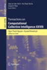Transactions on Computational Collective Intelligence XXVIII - Book