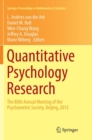 Quantitative Psychology Research : The 80th Annual Meeting of the Psychometric Society, Beijing, 2015 - Book
