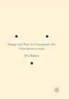 Image and Text in Conceptual Art : Critical Operations in Context - Book